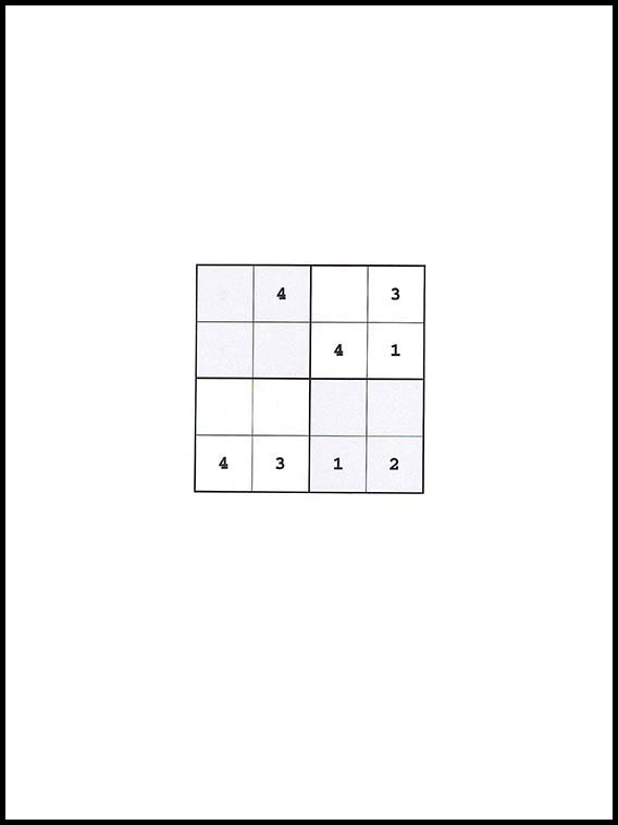 Sudoku 4x4 10