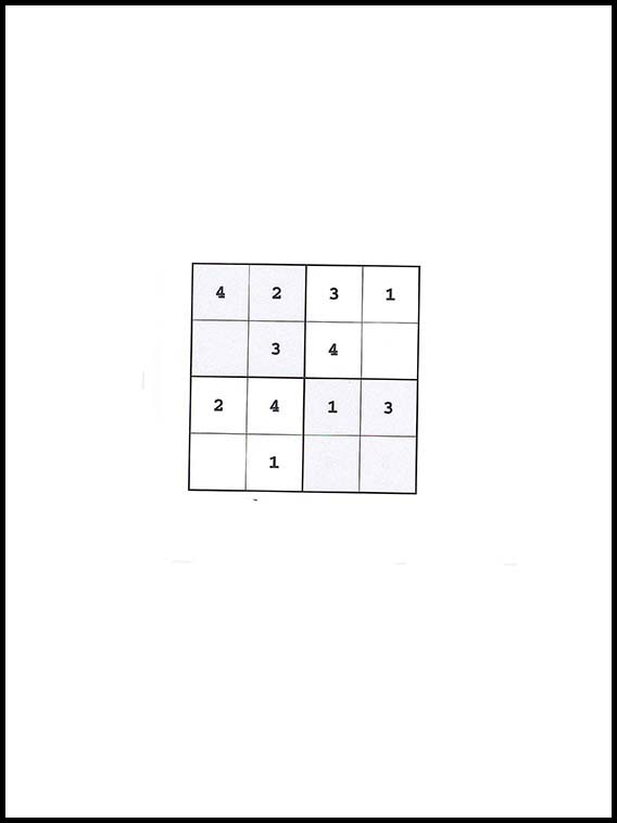 Sudoku 4x4 13