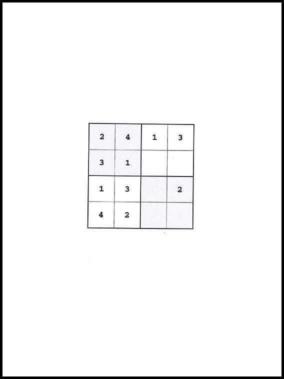 Sudoku 4x4 18