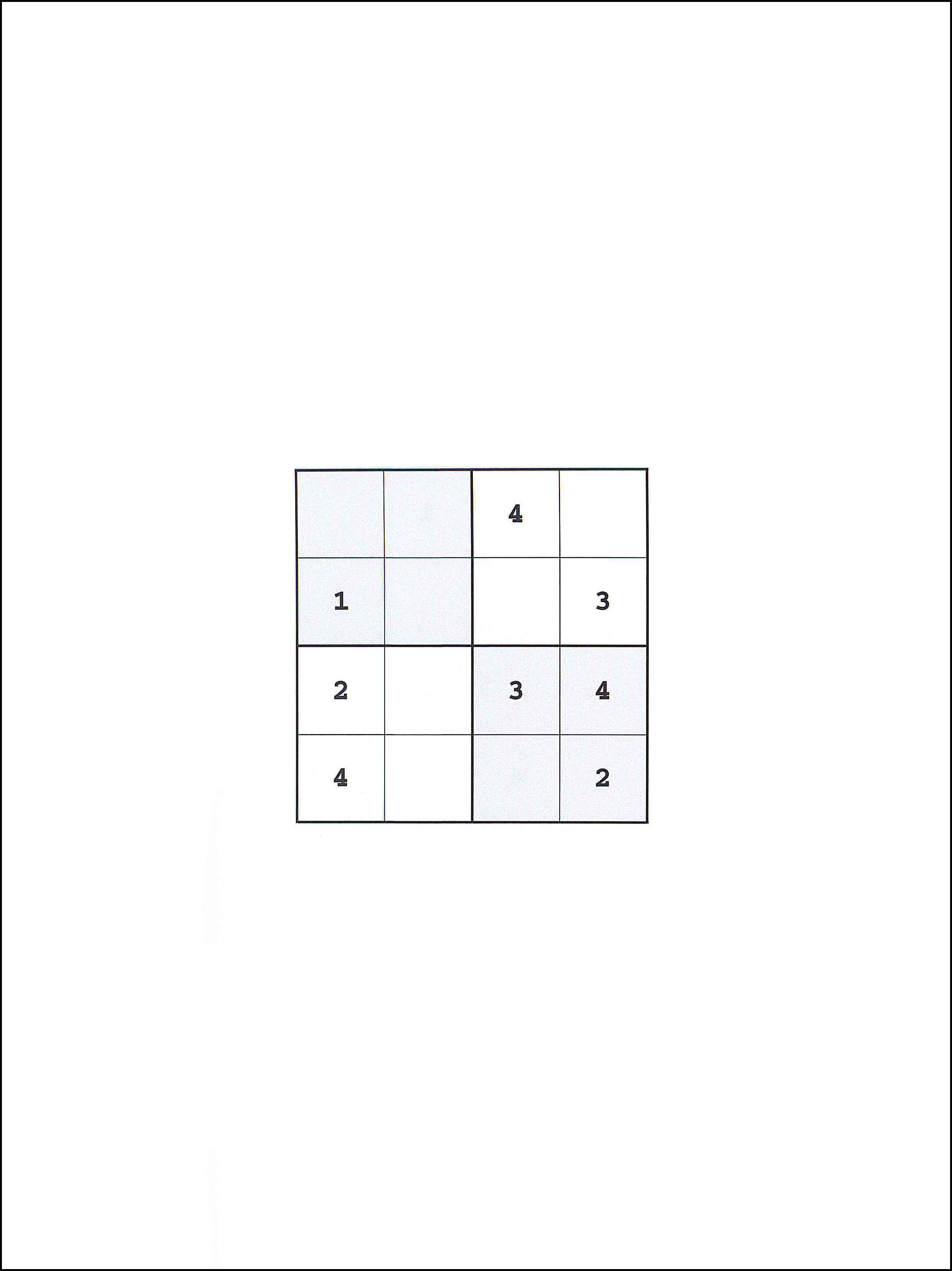 Sudoku 4x4 21