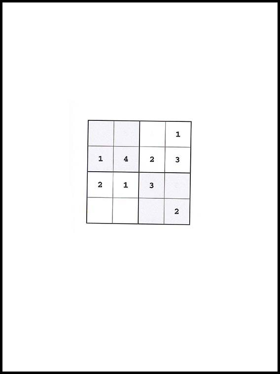 Sudoku 4x4 24