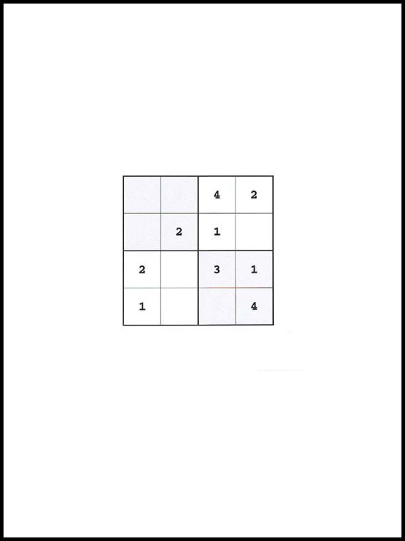 Sudoku 4x4 25
