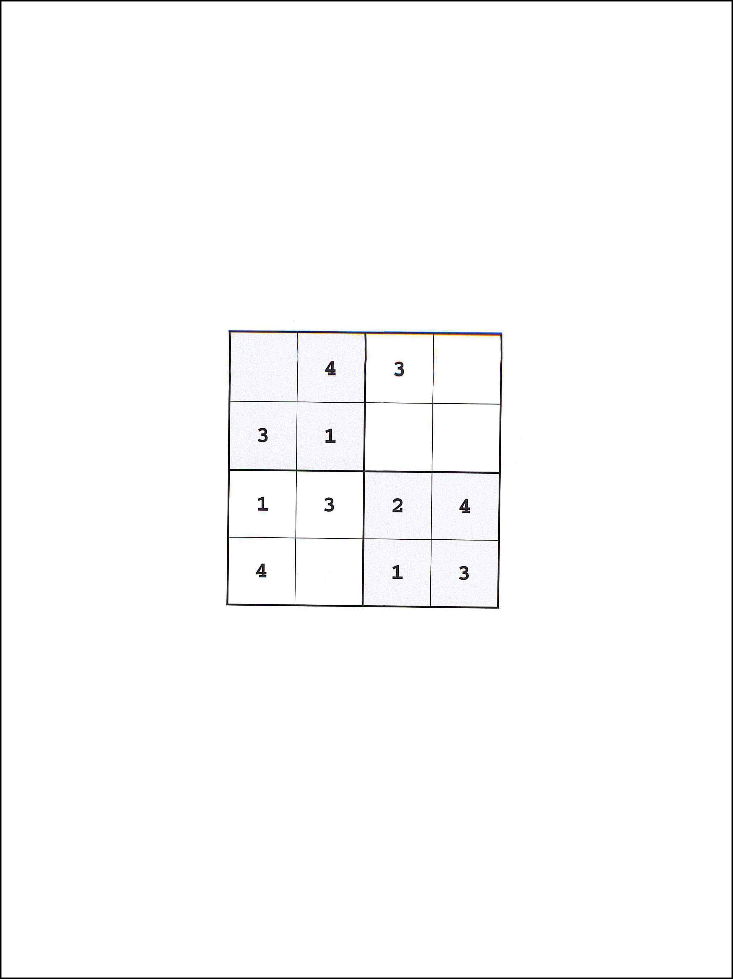 Sudoku 4x4 27