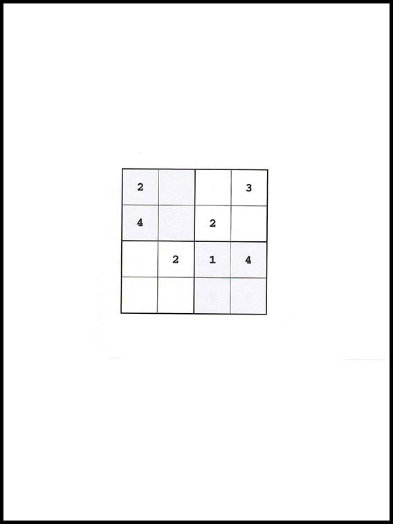 Sudoku 4x4 30