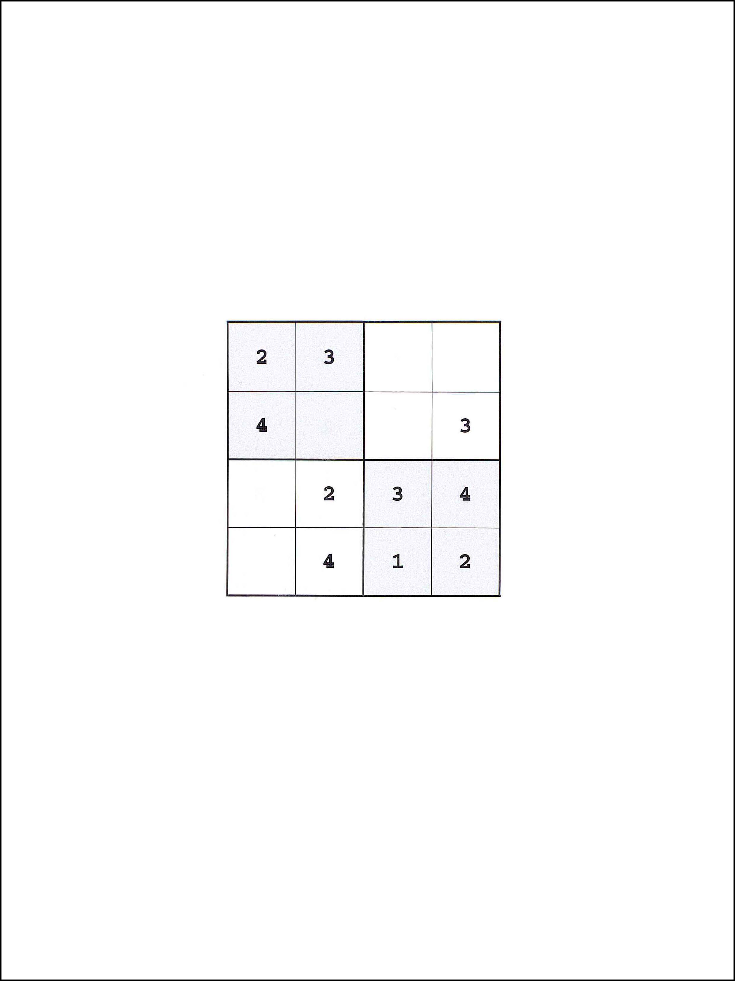 Sudoku 4x4 31