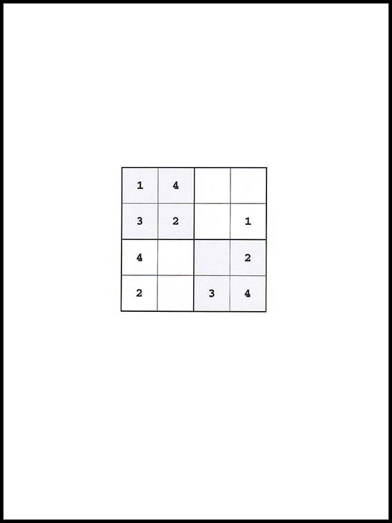 Sudoku 4x4 33