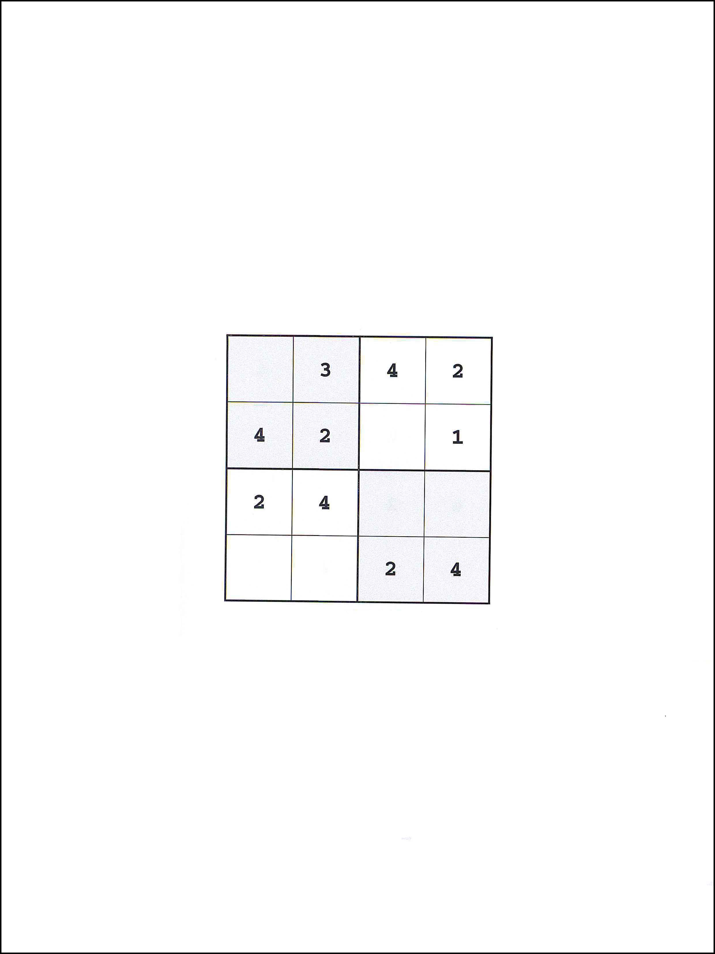 Sudoku 4x4 7