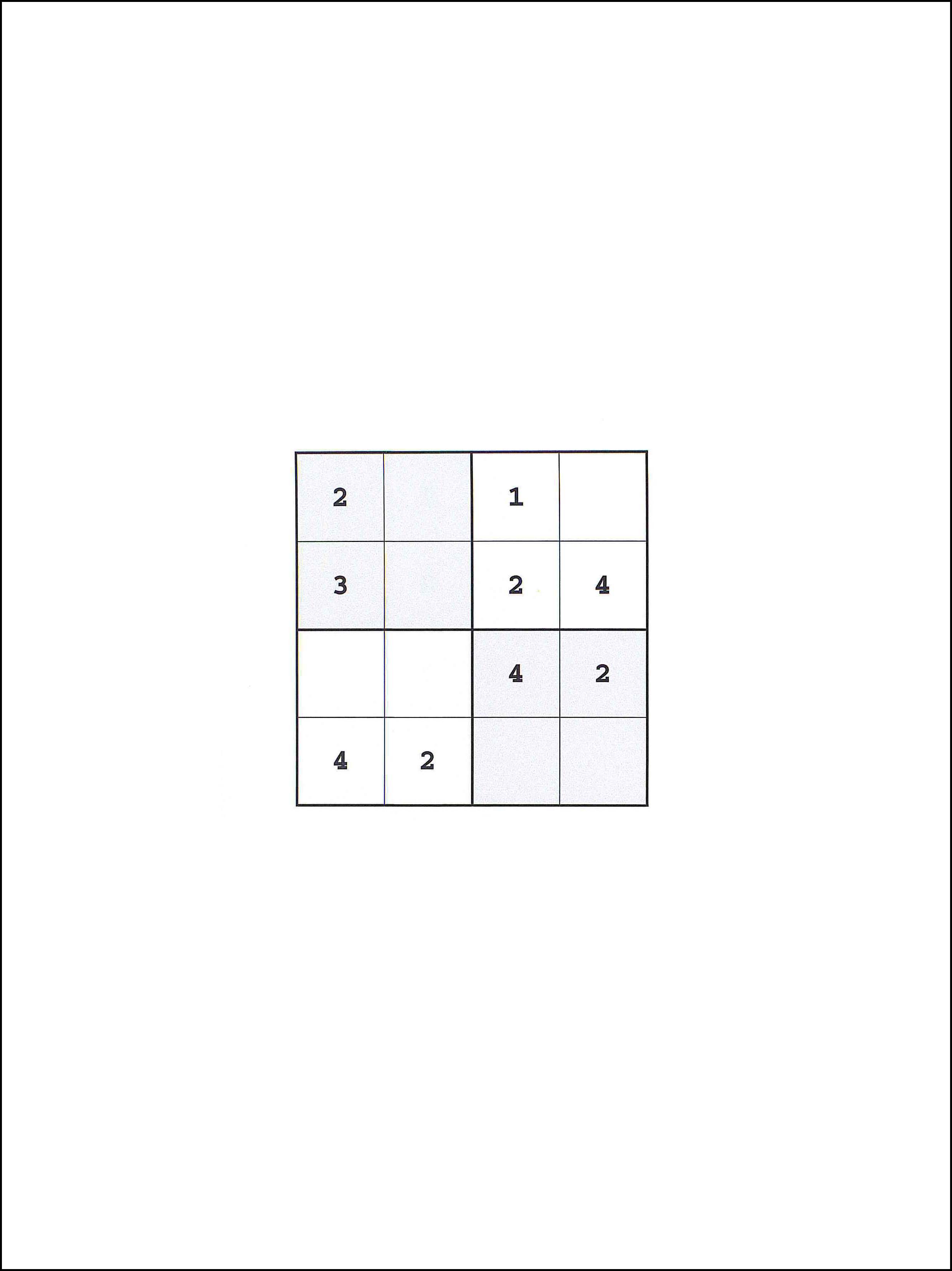 Sudoku 4x4 8