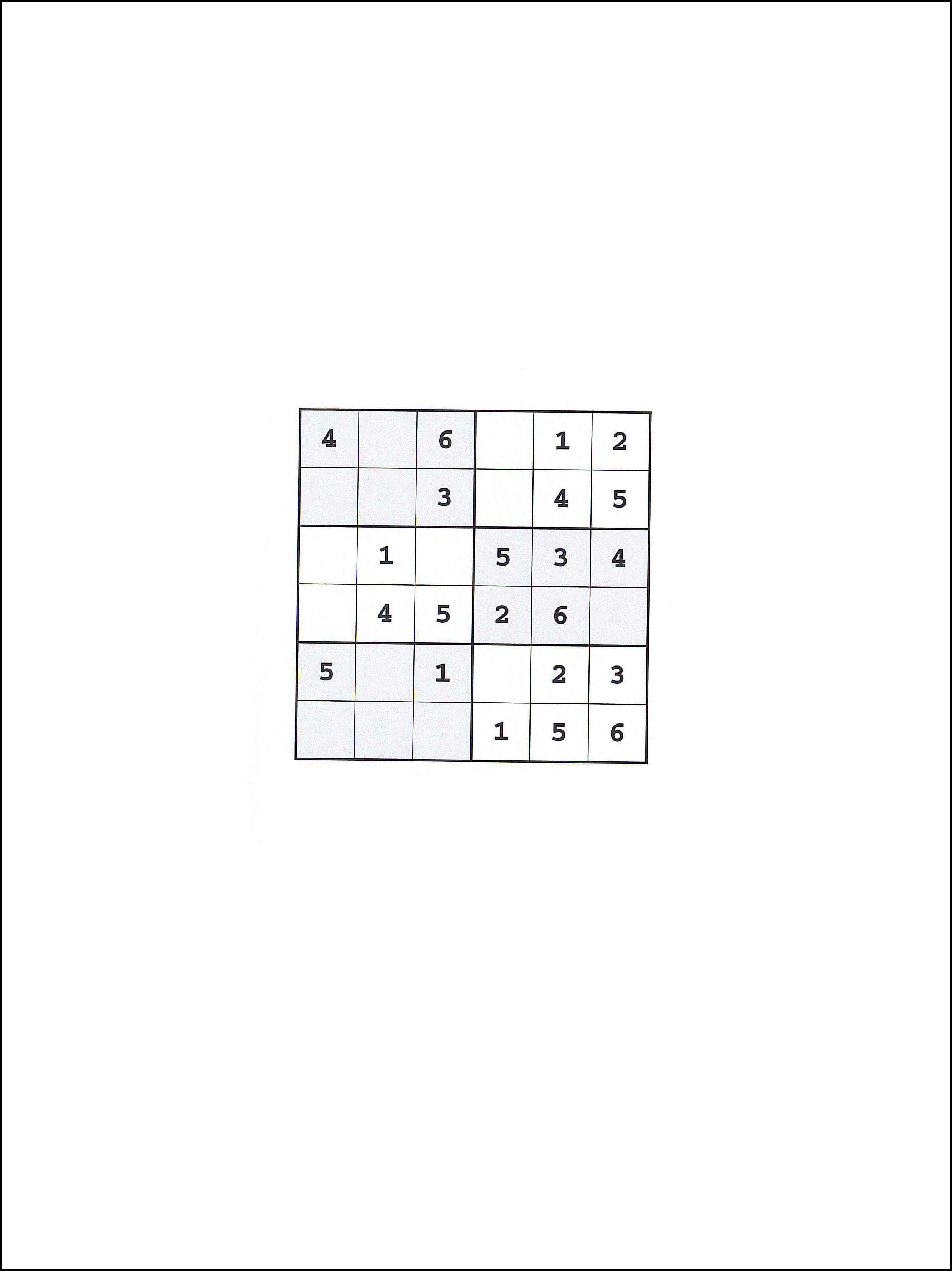 Sudoku 6x6 68