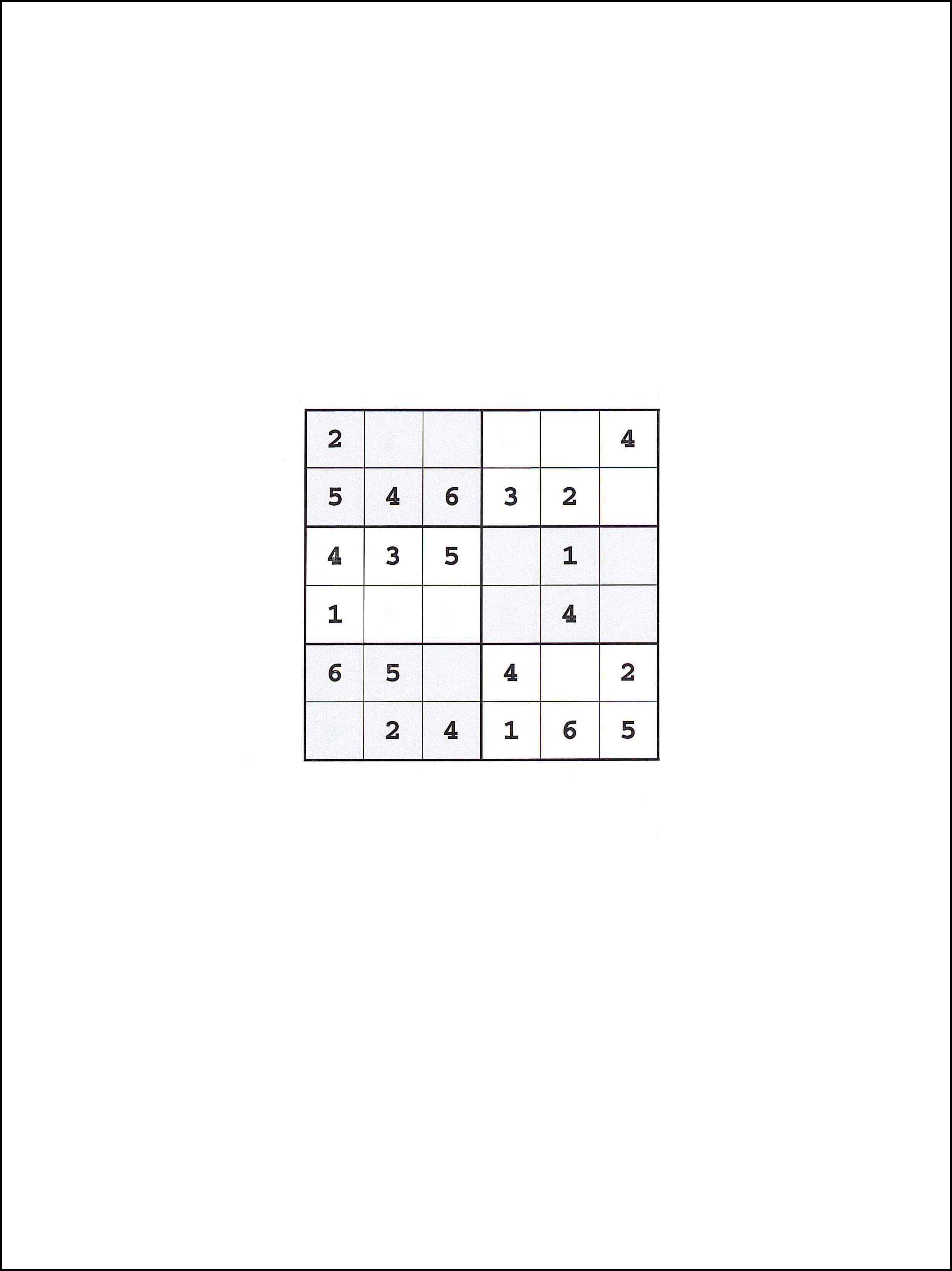 Sudoku 6x6 72