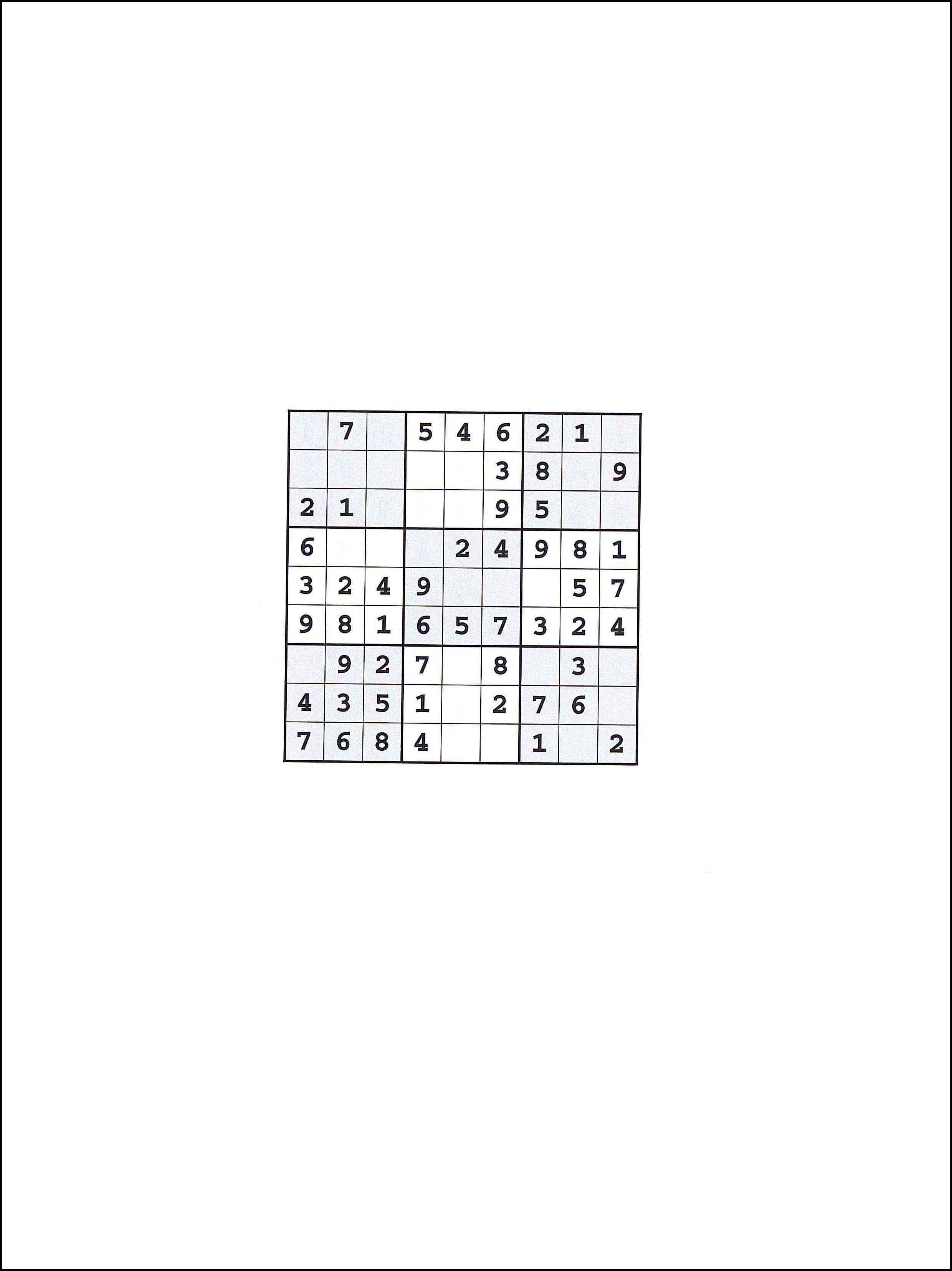 Sudoku 9x9 7