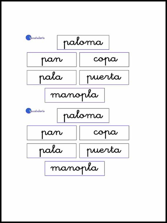 Vokabular for å lære Spansk 17