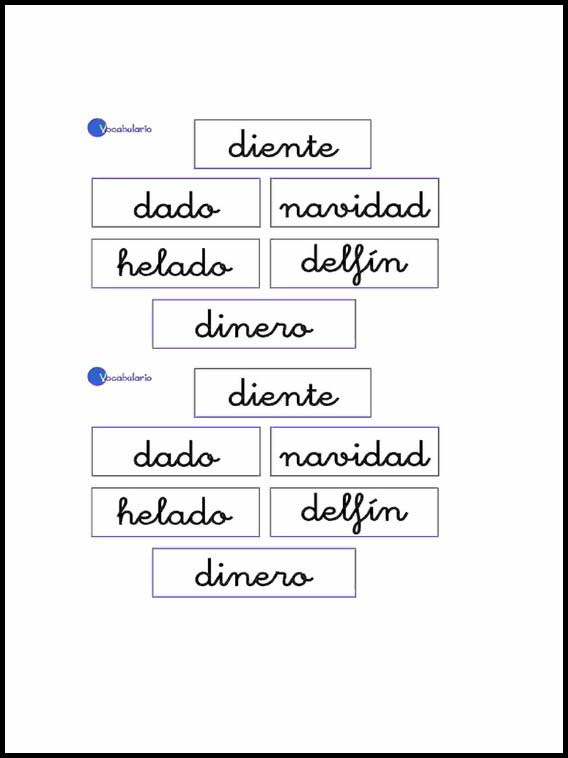 Vokabular for å lære Spansk 4